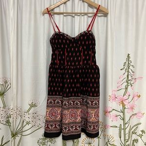 SO CUTE Boho Fit & Flare Mini Sundress with Pockets